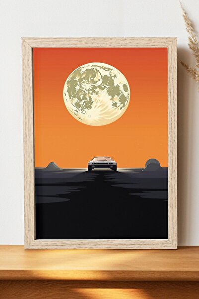 Luna Marissa Ρετρό αφίσα αυτοκινήτου - Αφίσα τοίχου από γυαλιστερό χαρτί χωρί...