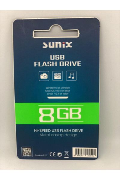 threed محرك أقراص فلاش معدني USB سعة 8 جيجابايت من Sunix
