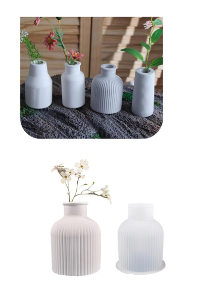 Sirius Hobi Epoksi Kalıp Mum Alçı Tasarım Vazo Kalıpları Model 2