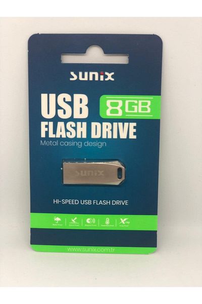 threed محرك أقراص فلاش معدني USB سعة 8 جيجابايت من Sunix