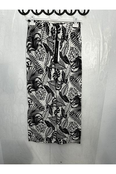 seasand Pantaloni de vară proaspăt cu model largi - Talie cu șireturi, 31898