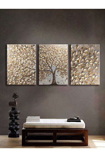 Voovart Kanvas Duvar Tablosu 3'lü Canvas Tablo Seti - VOOV4217