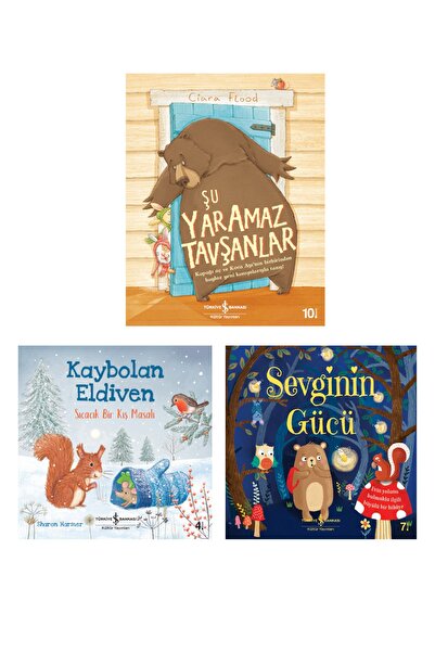 TÜRKİYE İŞ BANKASI KÜLTÜR YAYINLARI Şu Yaramaz Tavşanlar + Kaybolan Eldiven +...