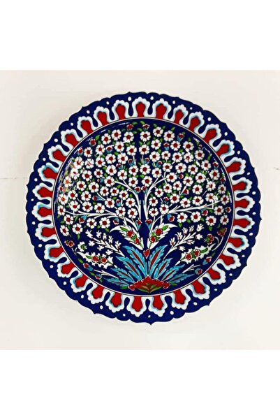 Sultan Çini 30 Cm Samur Desenli Tabak