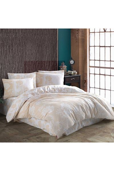 Hobby Garden Gold - Ranforce Single Duvet Cover Set