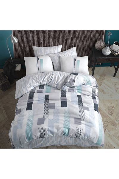 Hobby Ranforce Retro Blue Single Quilt Cover Set