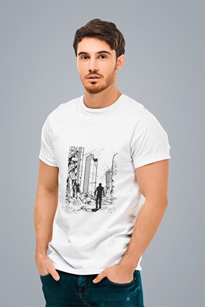 ErTaPassage White Apocalypse cu imprimeu Bărbați tricou - T1591984