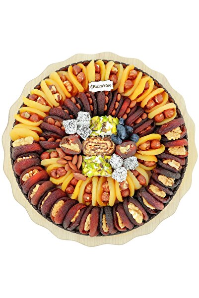 Bizim Yöre ''akşam Çayı'' Hediyelik Kuru Kayısı Meyve Tabağı 1,2 Kg No1