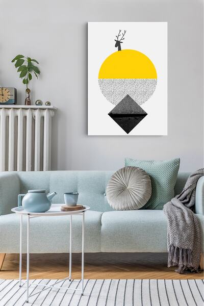 Geometrik Sanat Kanvas Tablo | Tuval Kanvas Tablo 70x100 Cm