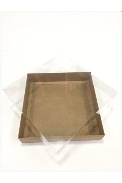 kadir kutu 25x25x5 Asetat Kapaklı Kraft Kutu 5’li