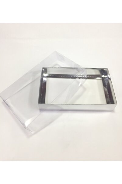 kadir kutu 25x15x5 Asetat Kapaklı Gümüş Kutu 5’li
