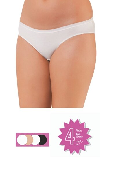 Öztaş Underwear Kadın Renkli Bikini Külot 4'lü Paket