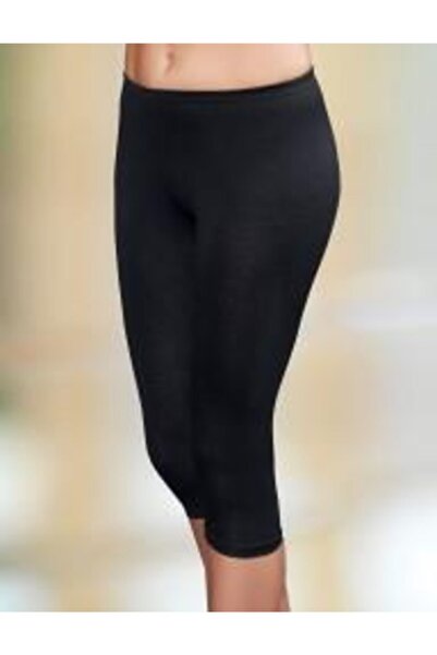 Şahinler Жіночі чорні лікрані лосини до колін, 6 штук Mb882