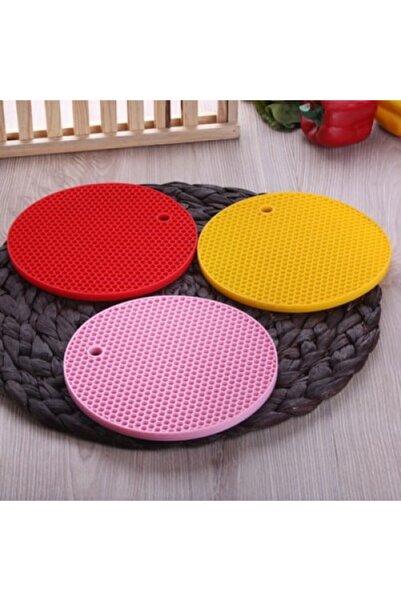 FırsatVar 2 Pieces Heat Resistant Fireproof Silicone Trivet Pot Mat - Teapot