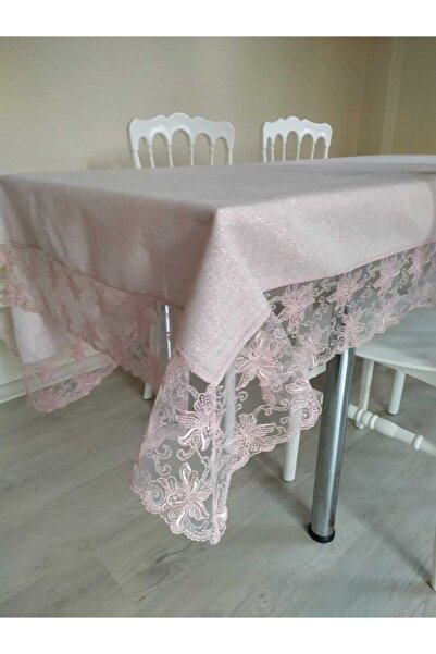 Çeyiz Bahçesi Французька мереживна лляна скатертина Anka