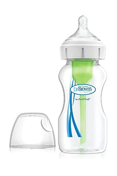 Genel Markalar Yeni Geniş Ağız Gaz Yapmayan PP Biberon 270 ml( 2 No Emzik ile...