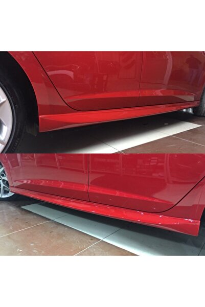 HYM TUNİNG Seat Leon Uyumlu  Mk 3 Mk 3.5 Marşpiyel Sağ Sol Takım Ls3h Kırmızı Boyalı