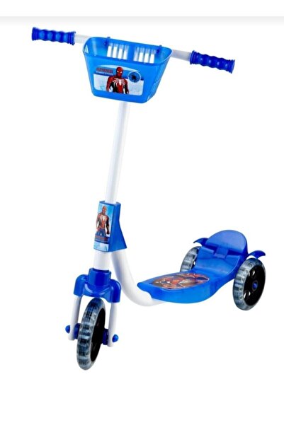 Beren Oyuncak Mavi 3 Tekerli Silikon Tekerli Arabalı Scooter