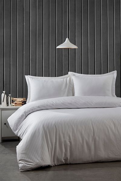 BONJARDİNHOME Cotton Satin Duvet Cover Set