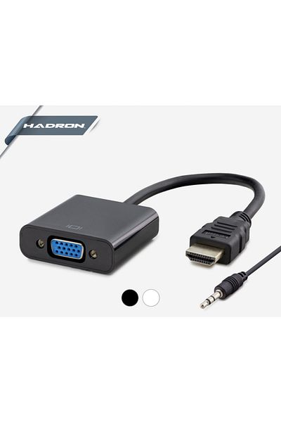 HADRON Hdmi To Vga Converter With Audio Output Hd4105