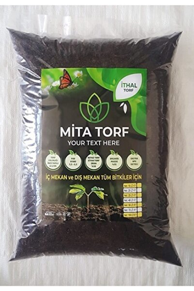 MİTA TORF Ithal Torf, 40 Litre, Torf Toprak, Çiçek Toprağı, Saksı Toprağı, To...