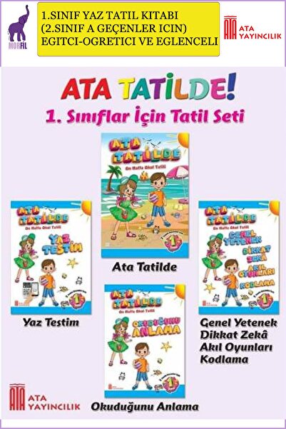 Ata Yayıncılık مجموعة العطلات من الدرجة الأولى (4 كتب)-2021