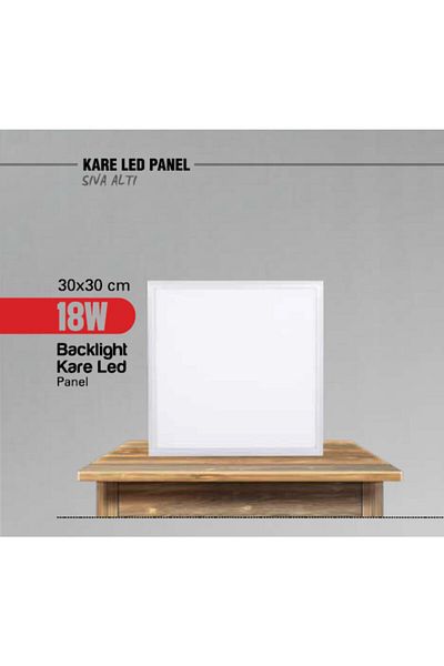Ferled 18W 30X30 Led Panel Daylight 3500K Backlight Car Breaker