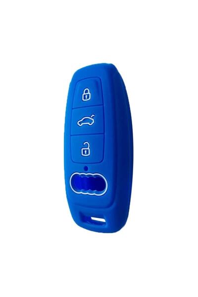 İKTUNING حافظة مفاتيح من السيليكون لـ Audi A3 A4 A3 A6l A7 A8 C8 Q8 D5 E Tron