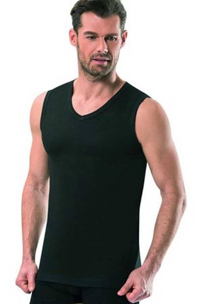 Tutku Ribana Men's V-Neck Sports Sleeveless Undershirt 3-Piece