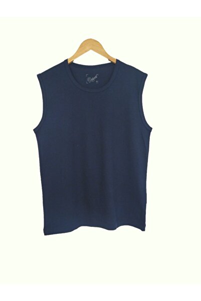 Raf Coll Tricou Ekek fără mâneci de bază bleumarin 100% bumbac