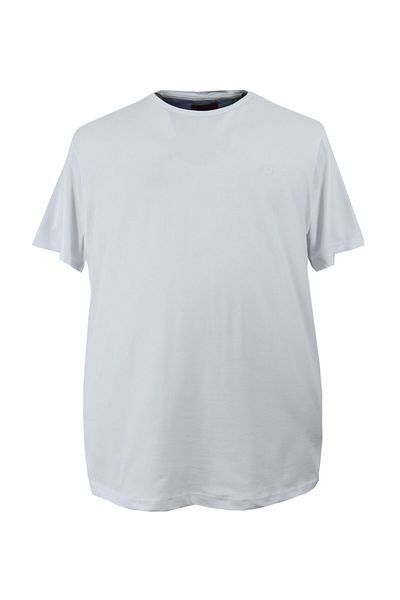 rugatchi Tricou pentru bărbați de mărime mare din lycra cu gât crew