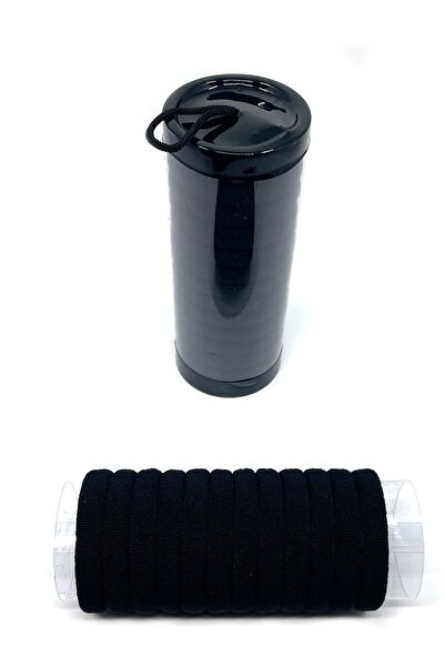 Tahtakaledeyim 20 Pieces of Luxury Towel Buckle Tube Black Color