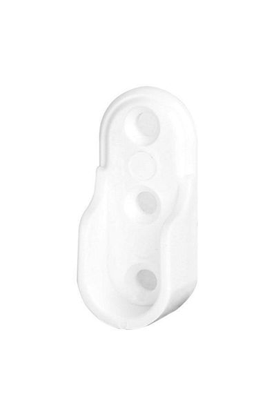 Hafele White Flange Oval Plastic