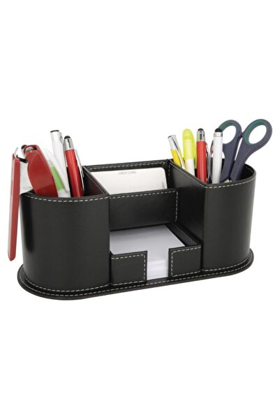 PİGADO Μαύρη θήκη για στυλό και σημειωματάριο από συνθετικό δέρμα