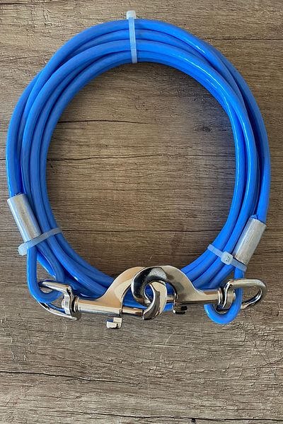 LİDERSAN ÇELİK 6 Mm 8 Meters Dog Garden Tethering Rope Turquoise Color
