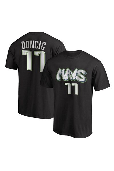 usateamfans Ανδρικό μαύρο Mavs Don?i? Μπλουζάκι