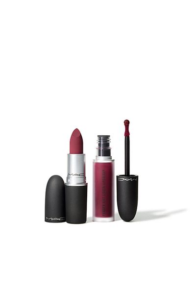 M.A.C Powder Kiss Lipstick Set: Claret Red 773602600625