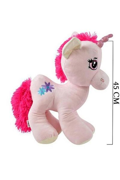SELAY TOYS لعبة المهر يونيكورن القطيفة باللون الوردي - 45 سم، 1849