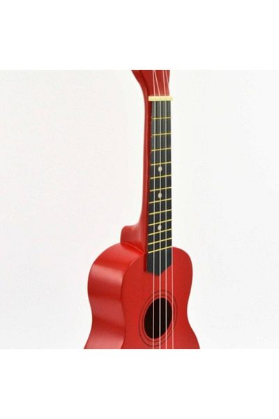 gonzales Xu-21-1 Red Colored Soprano Size Colored Ukulele with Penta Gift