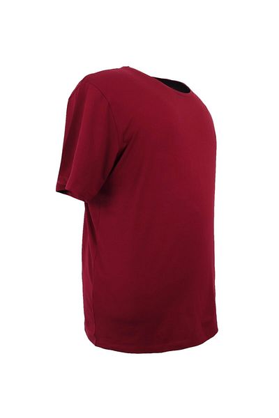 rugatchi Tricou pentru bărbați, lycra, cu gâtul turn, roșu Claret