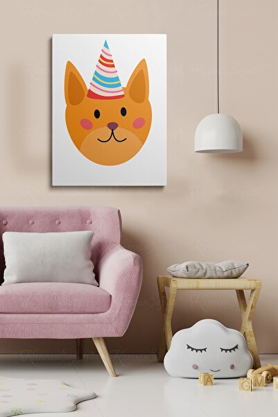 KanvasSepeti Dekorativna S Sa apstraktnim dezenom figura na platnu u okviru z...