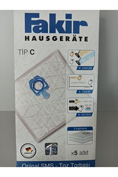 Fakir Tip C Toz Torbası Prestige