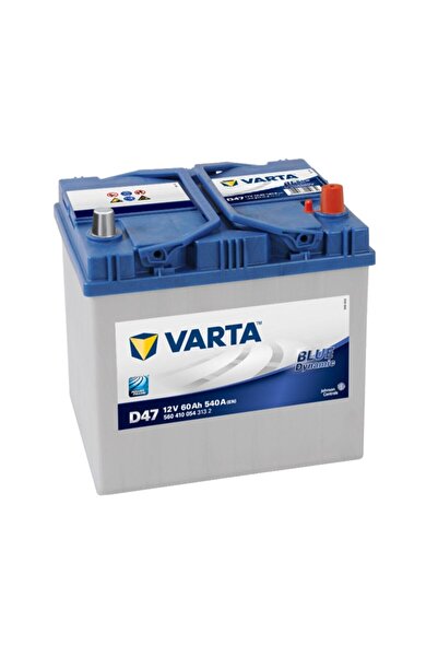 Varta 12v 60 Ah Amper 540a Akü Blue Dynamic D47 (yüksek-düz)