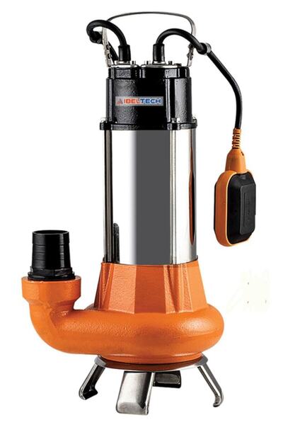 İBELTECH Foseptik Dalgıç Pompa Kirli Su Dalgıç Pompa 450w 9 Mt V450f 2 Inç 0.50 Hp V450f