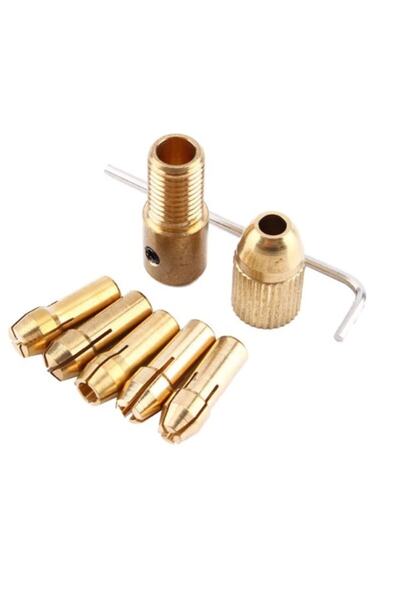 Depolife Otomatik Mandrel Mini Motor Mandreni Chuck Üniversal 2.7mm Mil Penset Okul Proje Ödev Hobi 5li Pens