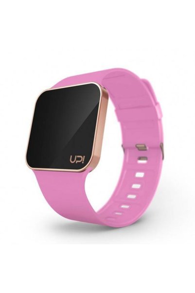 Up! Watch Upgrade Matte Rose Gold And Baby Pınk Strap Unisex Kol Saati
