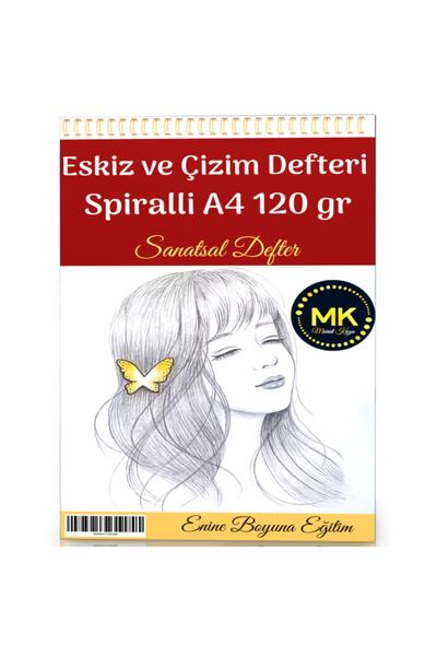 Enine Boyuna Eğitim Sketch And Drawing Notebook A4 120 Grams
