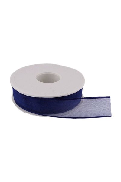 Aker Hediyelik Κορδέλα σιφόν 2,5 εκ. (20 μέτρα) Saks Blue