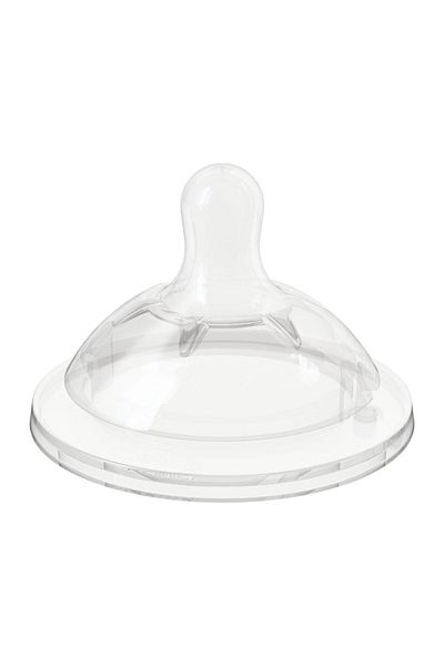 Chicco Set of 2 Natural Feeling Silicone Bottle Nipples with 6 Bears - Medium Flow