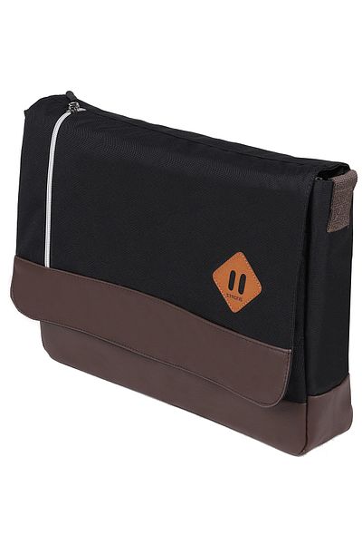 Strong Bag Geantă neagră unisex pentru laptop cu curea de umăr